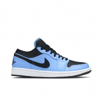 Air Jordan 1 Lav Blå Svart Herresko