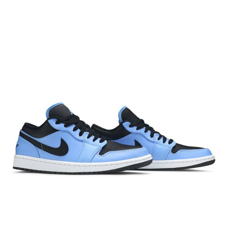 Air Jordan 1 Lav Blå Svart Herresko