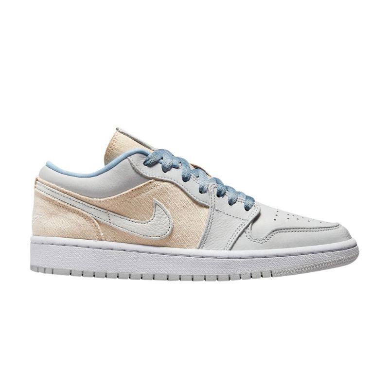 Air Jordan 1 Lav Grå Beige Blå Damesko