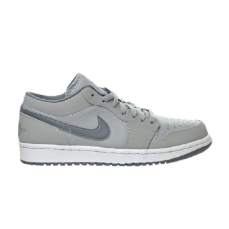 Air Jordan 1 Lav Grå Hvit Herresko