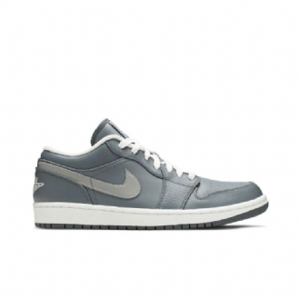 Air Jordan 1 Lav Grå Hvit Herresko