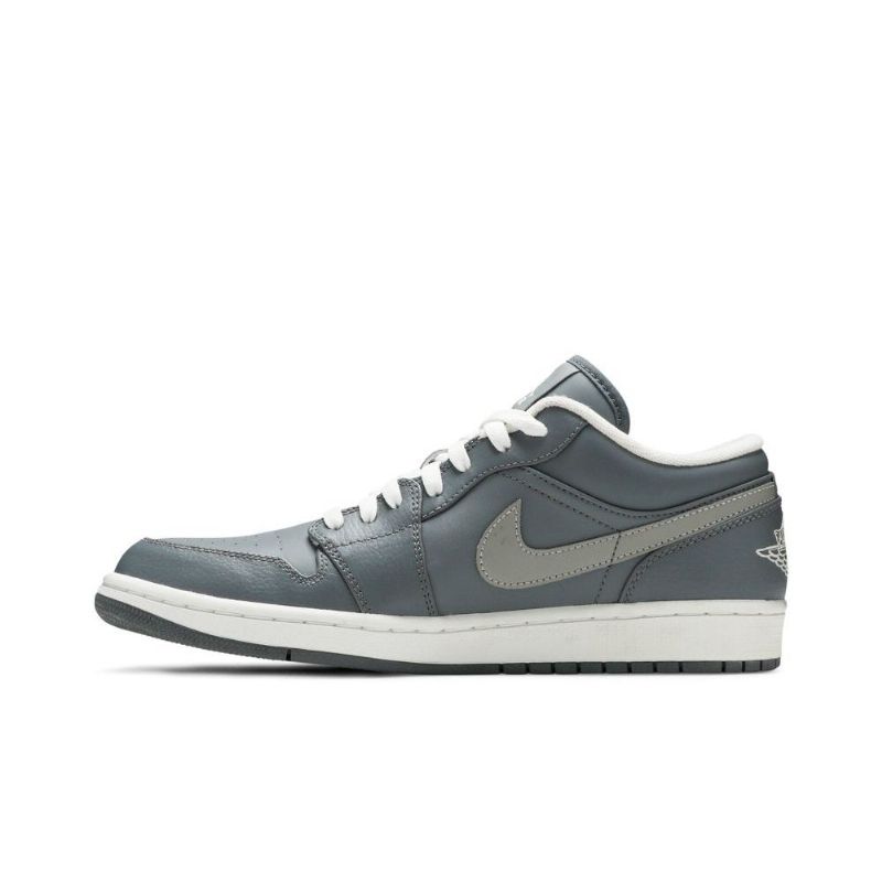 Air Jordan 1 Lav Grå Hvit Herresko