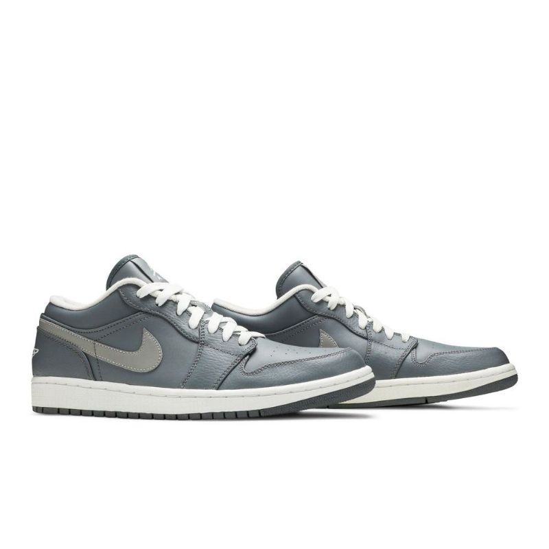 Air Jordan 1 Lav Grå Hvit Herresko