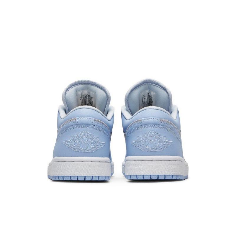 Air Jordan 1 Lav Grå Sølv Blå Damesko