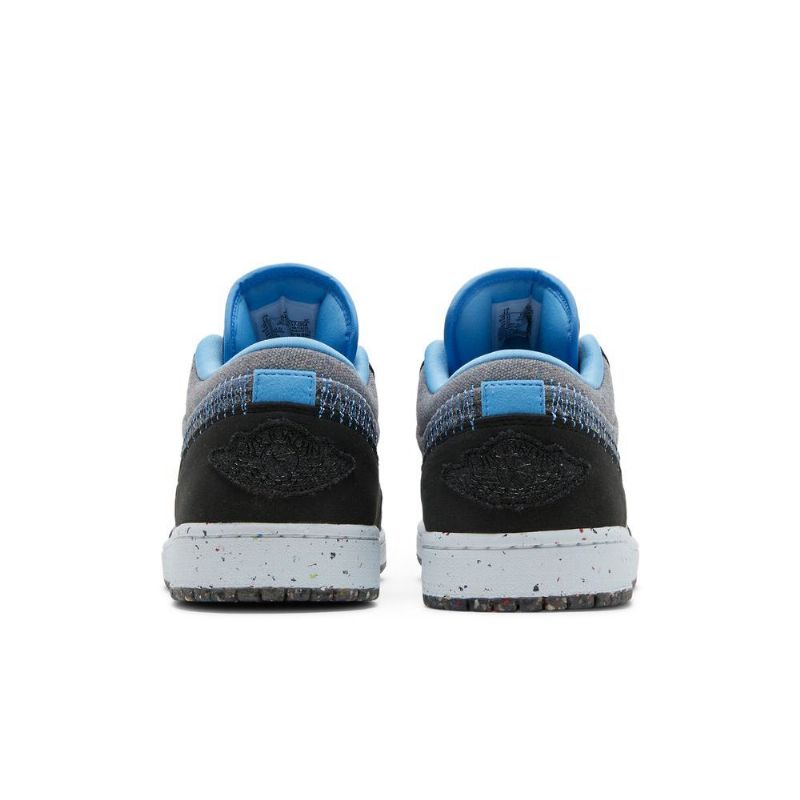 Air Jordan 1 Lav Grå Svart Blå Herresko