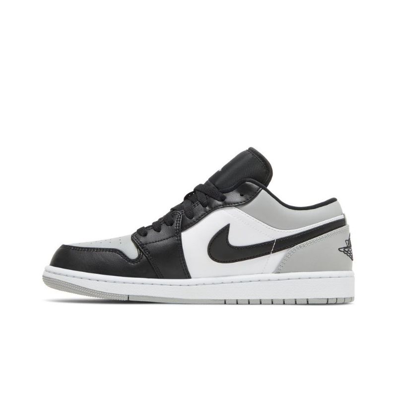 Air Jordan 1 Lav Grå Svart Hvit Herresko
