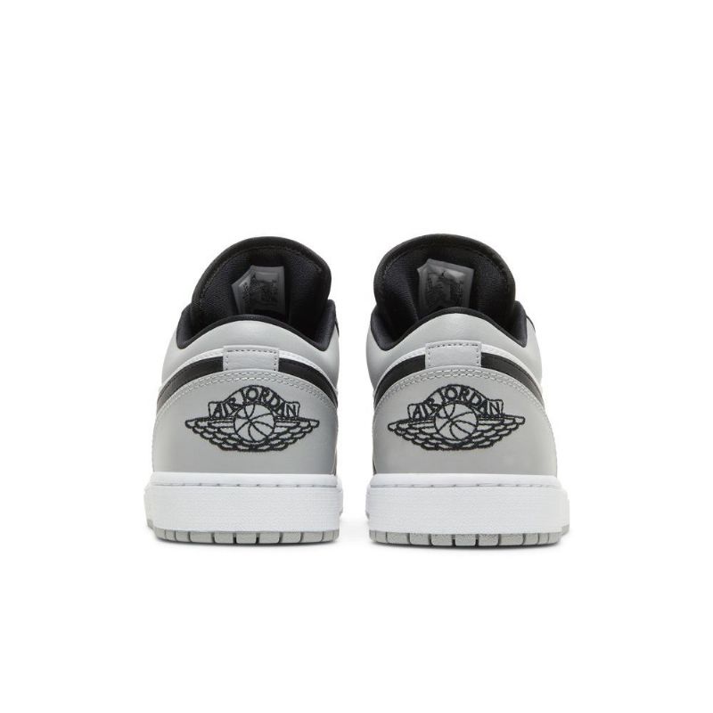 Air Jordan 1 Lav Grå Svart Hvit Herresko