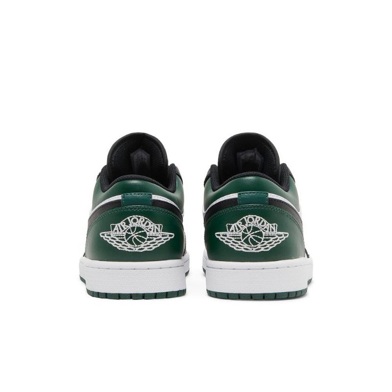 Air Jordan 1 Lav Grønn Hvit Svart Gull Herresko