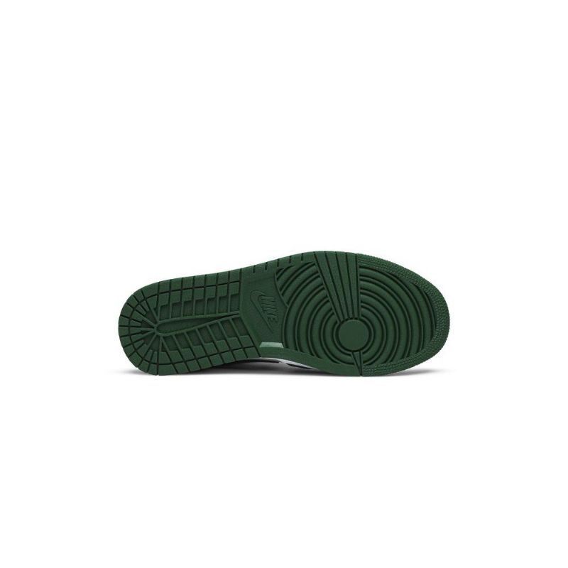 Air Jordan 1 Lav Grønn Hvit Svart Herresko