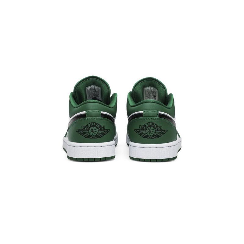 Air Jordan 1 Lav Grønn Hvit Svart Herresko