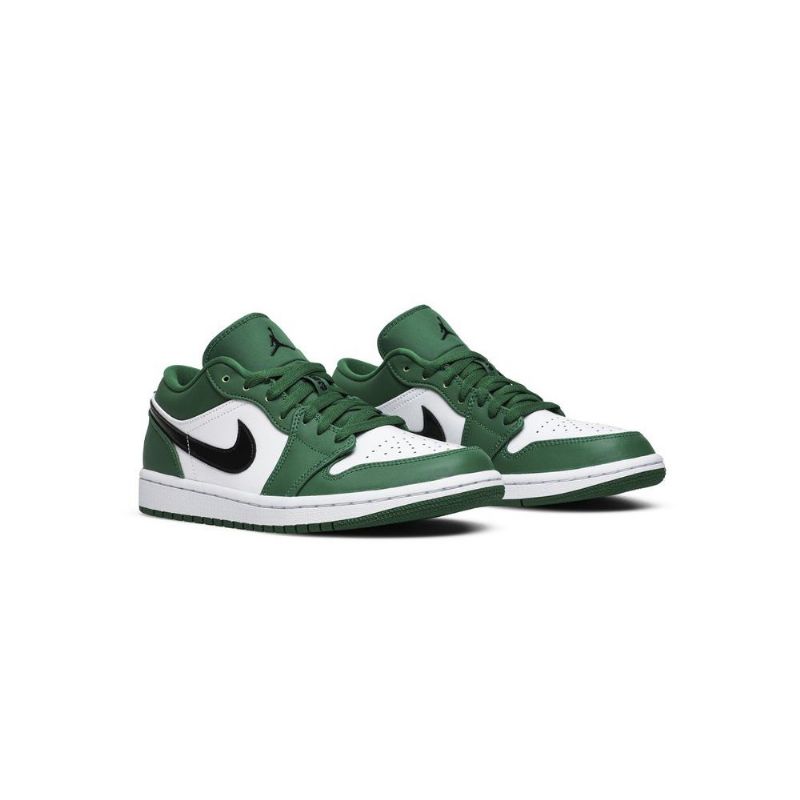 Air Jordan 1 Lav Grønn Hvit Svart Herresko