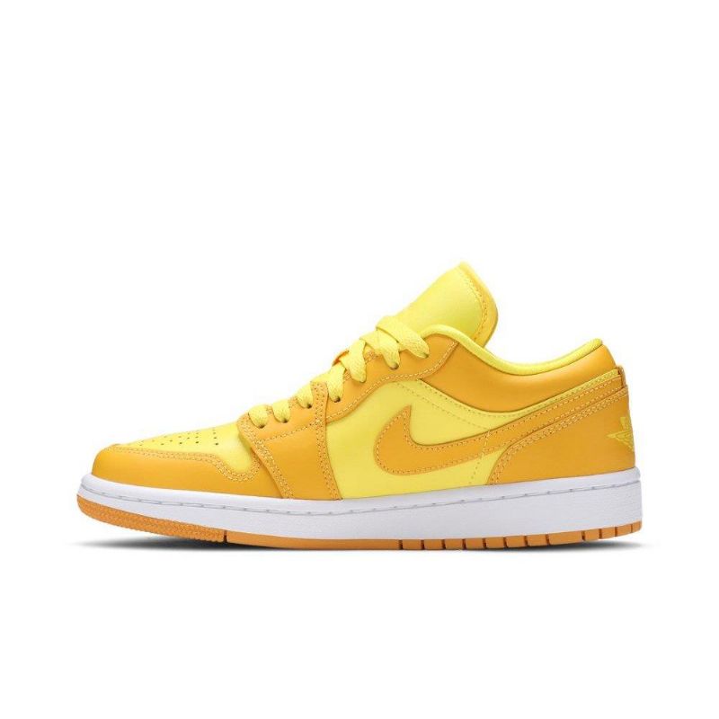 Air Jordan 1 Lav Gul Hvit Damesko