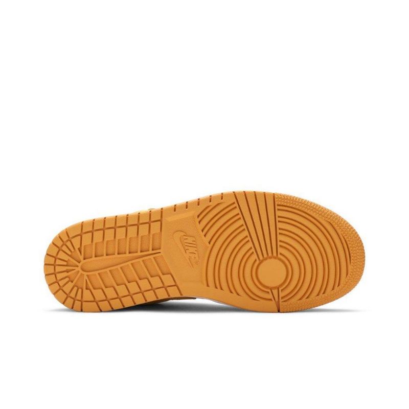 Air Jordan 1 Lav Gul Hvit Damesko
