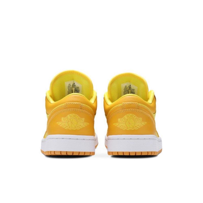 Air Jordan 1 Lav Gul Hvit Damesko