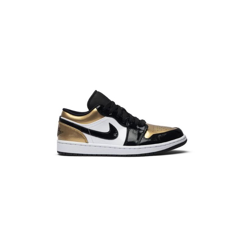 Air Jordan 1 Lav Gull Hvit Svart Herresko