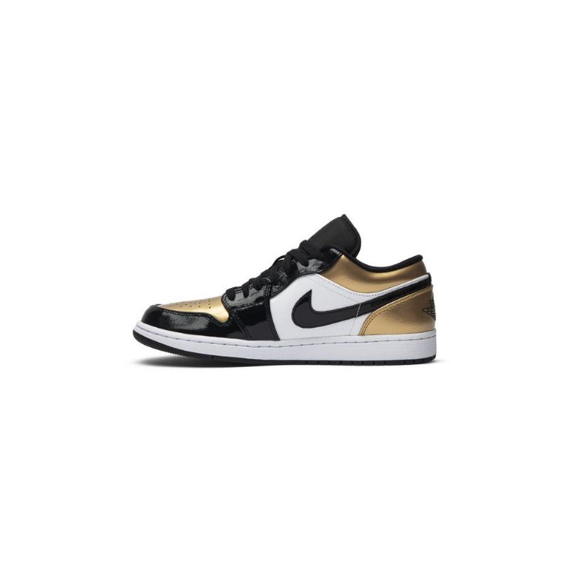 Air Jordan 1 Lav Gull Hvit Svart Herresko