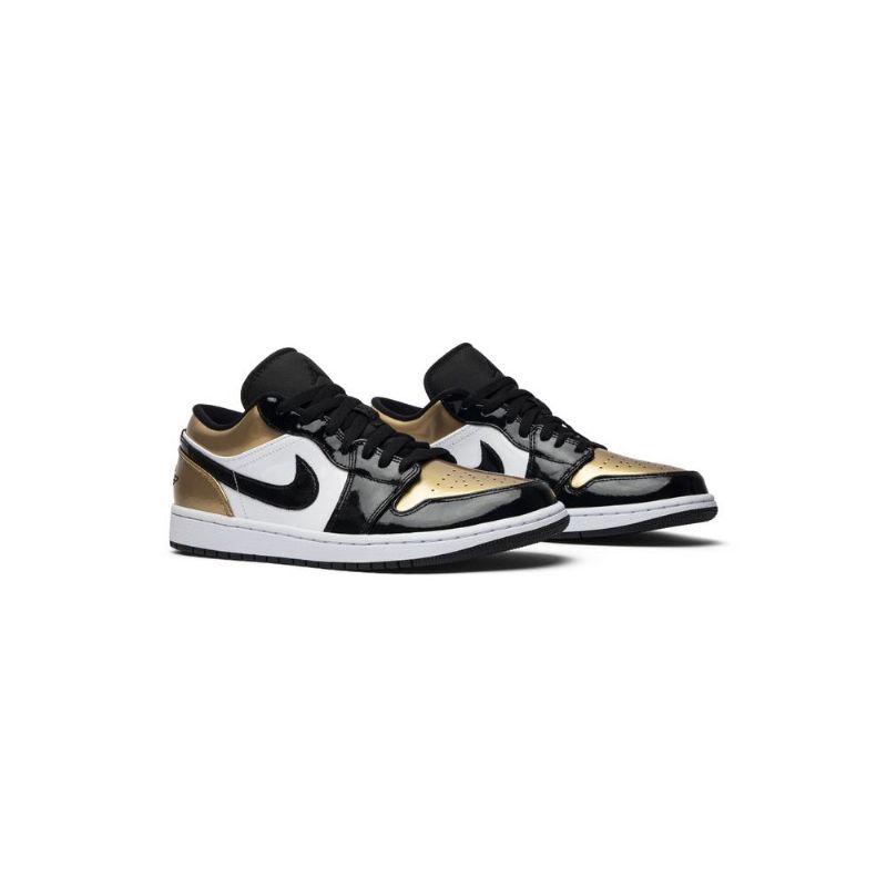 Air Jordan 1 Lav Gull Hvit Svart Herresko