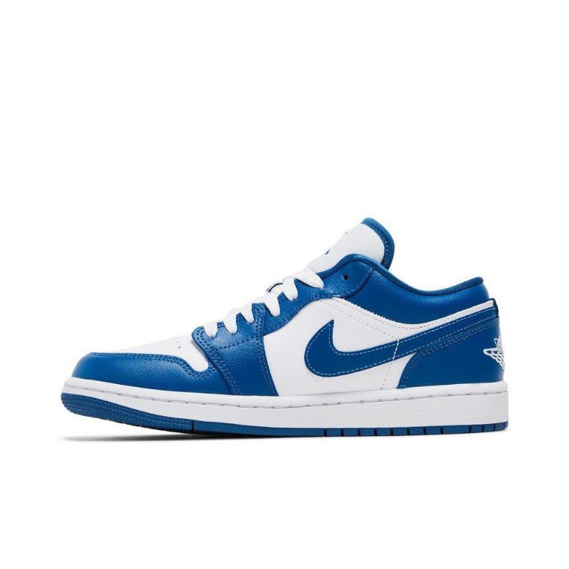 Air Jordan 1 Lav Hvit Blå Damesko
