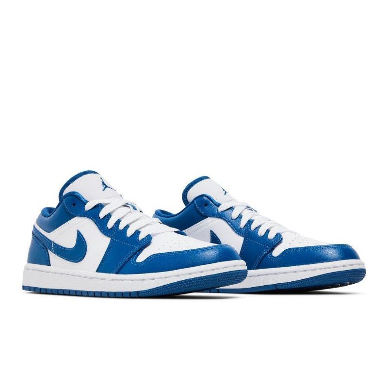 Air Jordan 1 Lav Hvit Blå Damesko