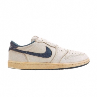 Air Jordan 1 Lav Hvit Blå Herresko
