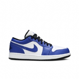 Air Jordan 1 Lav Hvit Blå Svart Herresko