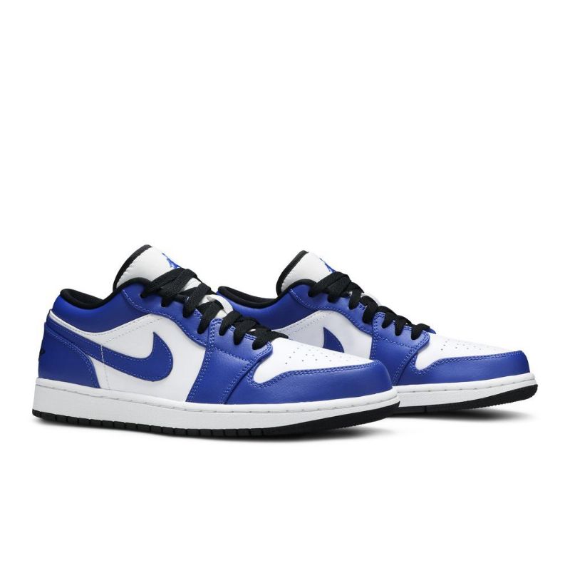 Air Jordan 1 Lav Hvit Blå Svart Herresko