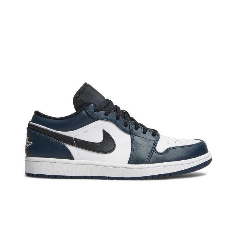 Air Jordan 1 Lav Hvit Blå Svart Herresko