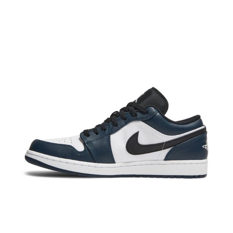 Air Jordan 1 Lav Hvit Blå Svart Herresko