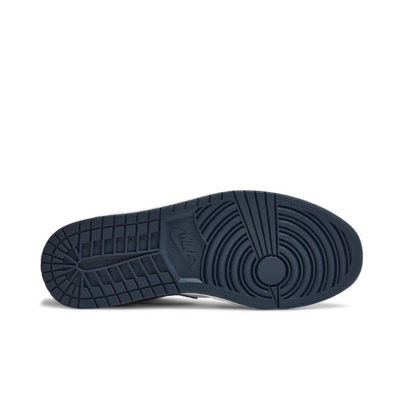 Air Jordan 1 Lav Hvit Blå Svart Herresko