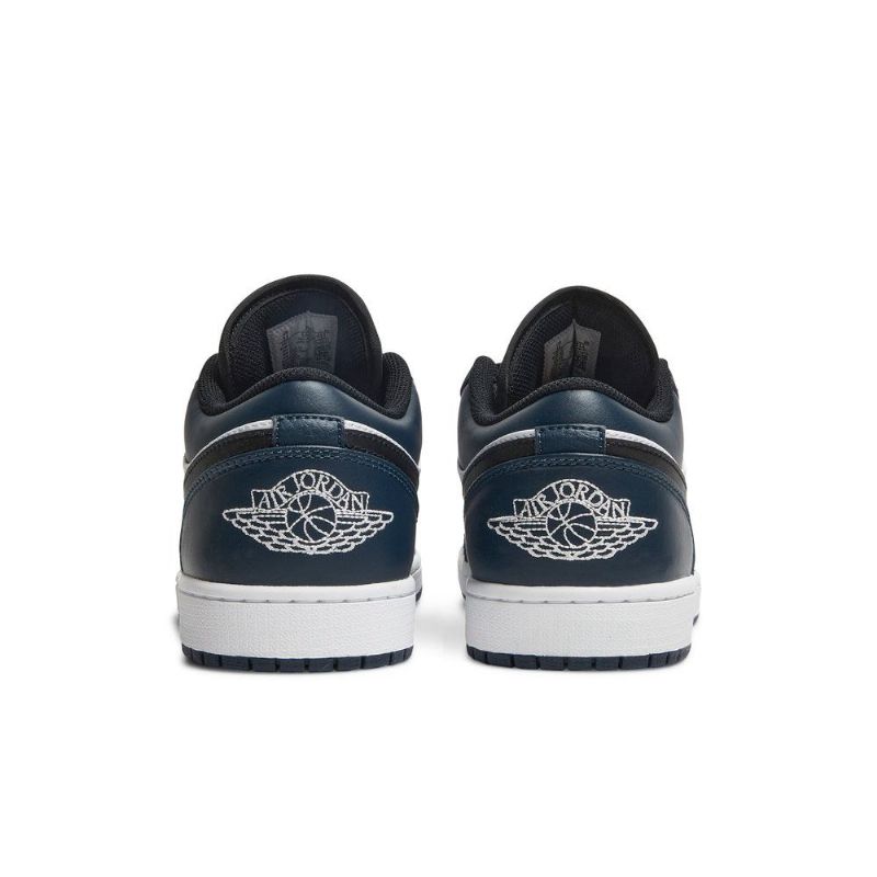 Air Jordan 1 Lav Hvit Blå Svart Herresko