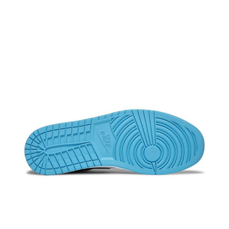 Air Jordan 1 Lav Hvit Blå Svart Herresko