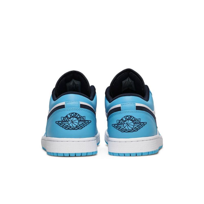 Air Jordan 1 Lav Hvit Blå Svart Herresko