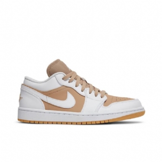 Air Jordan 1 Lav Hvit Brun Herresko