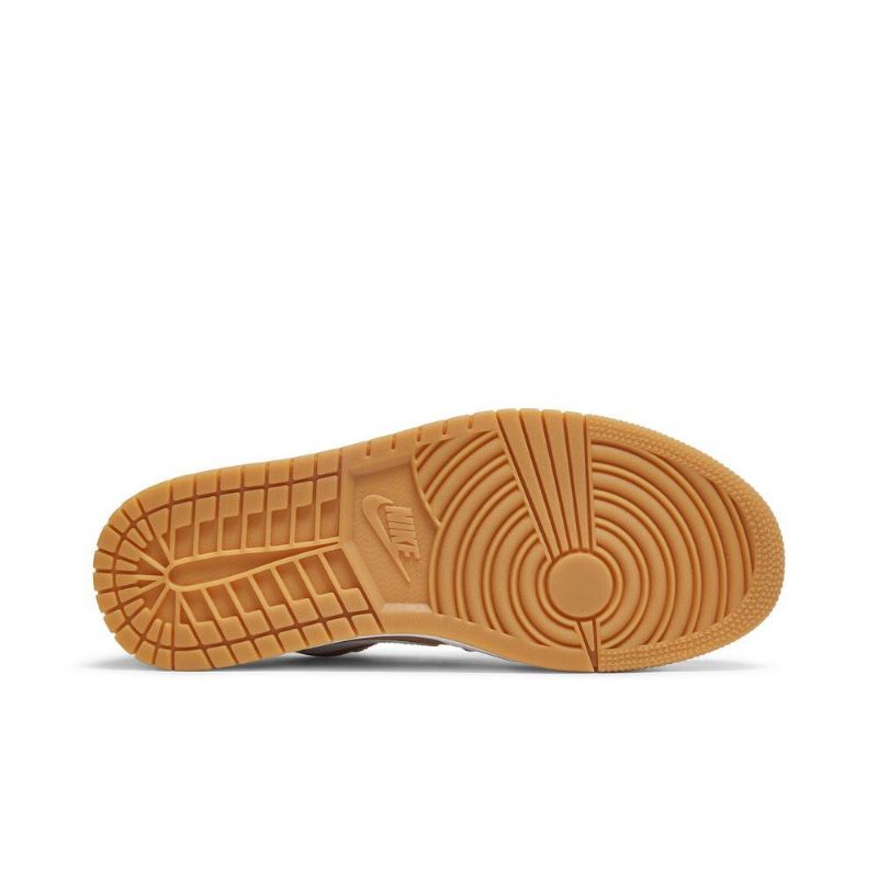 Air Jordan 1 Lav Hvit Brun Herresko