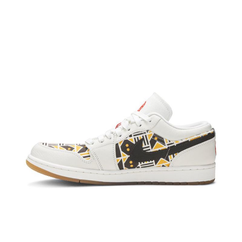 Air Jordan 1 Lav Hvit Brun Svart Herresko