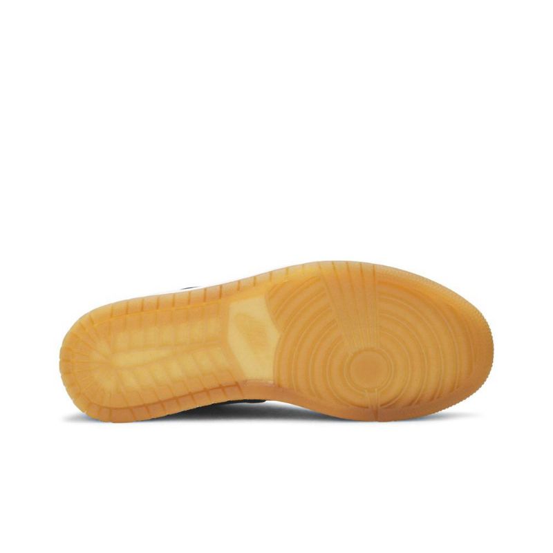 Air Jordan 1 Lav Hvit Brun Svart Herresko