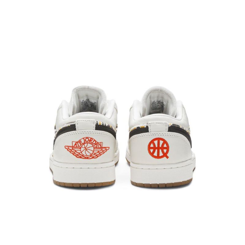 Air Jordan 1 Lav Hvit Brun Svart Herresko