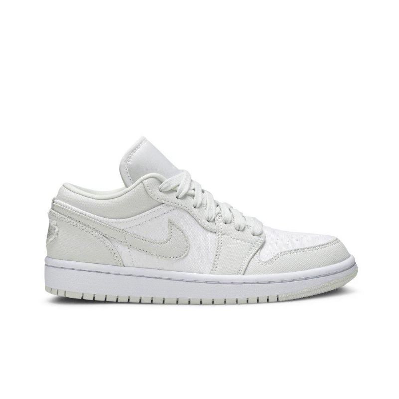 Air Jordan 1 Lav Hvit Grå Damesko