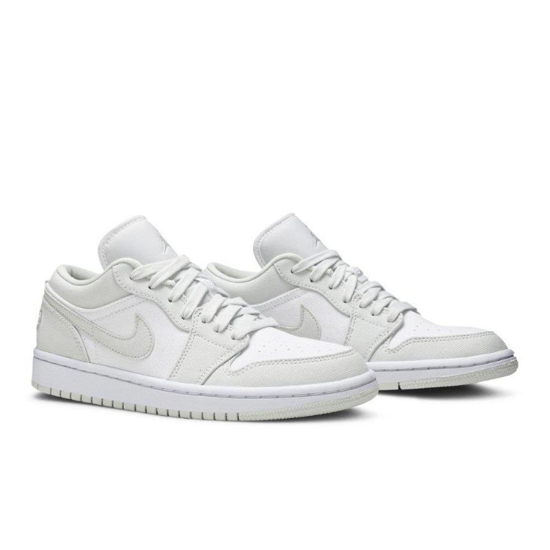 Air Jordan 1 Lav Hvit Grå Damesko
