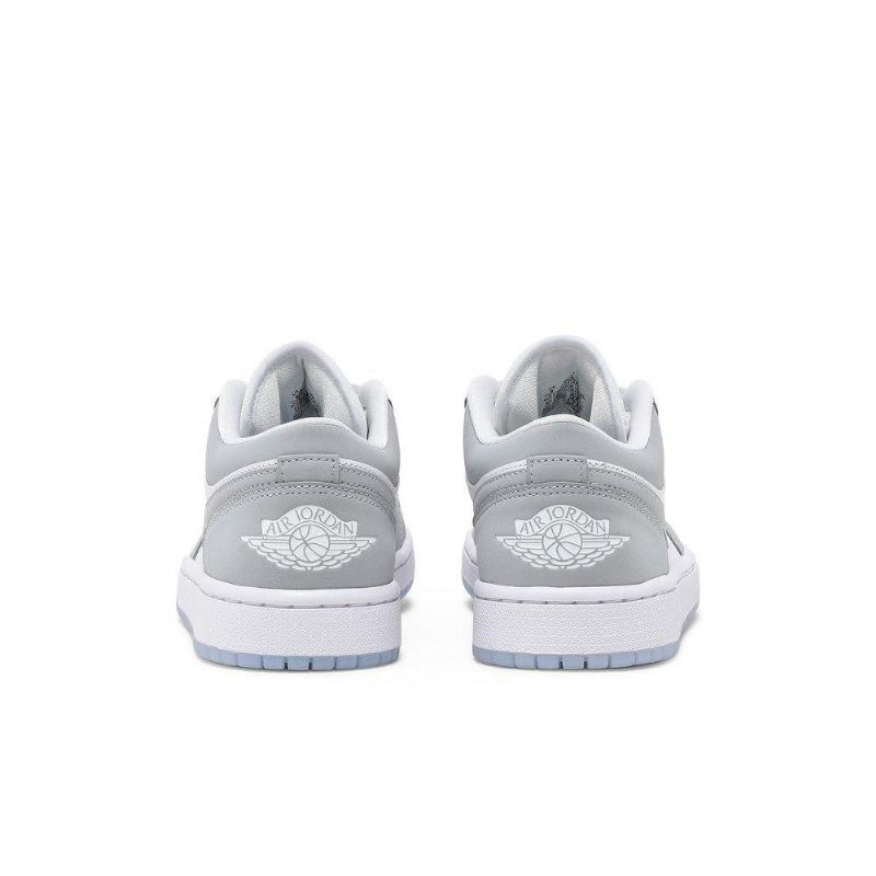 Air Jordan 1 Lav Hvit Grå Damesko