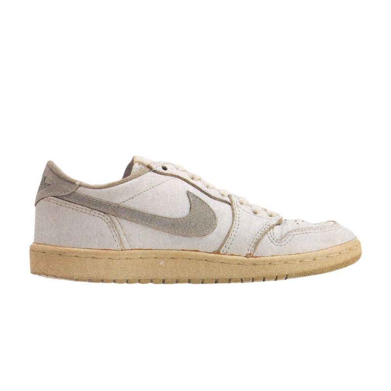 Air Jordan 1 Lav Hvit Grå Herresko
