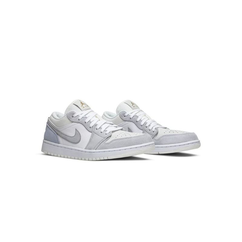 Air Jordan 1 Lav Hvit Grå Herresko