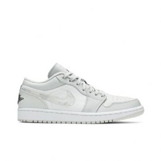 Air Jordan 1 Lav Hvit Grå Herresko
