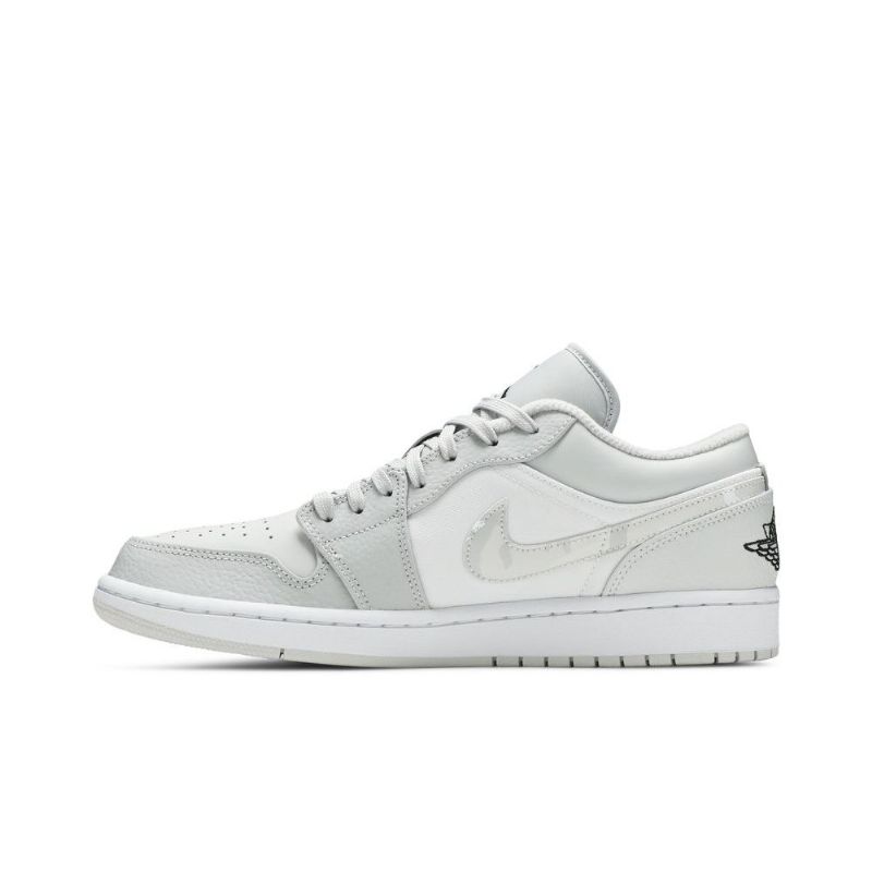 Air Jordan 1 Lav Hvit Grå Herresko