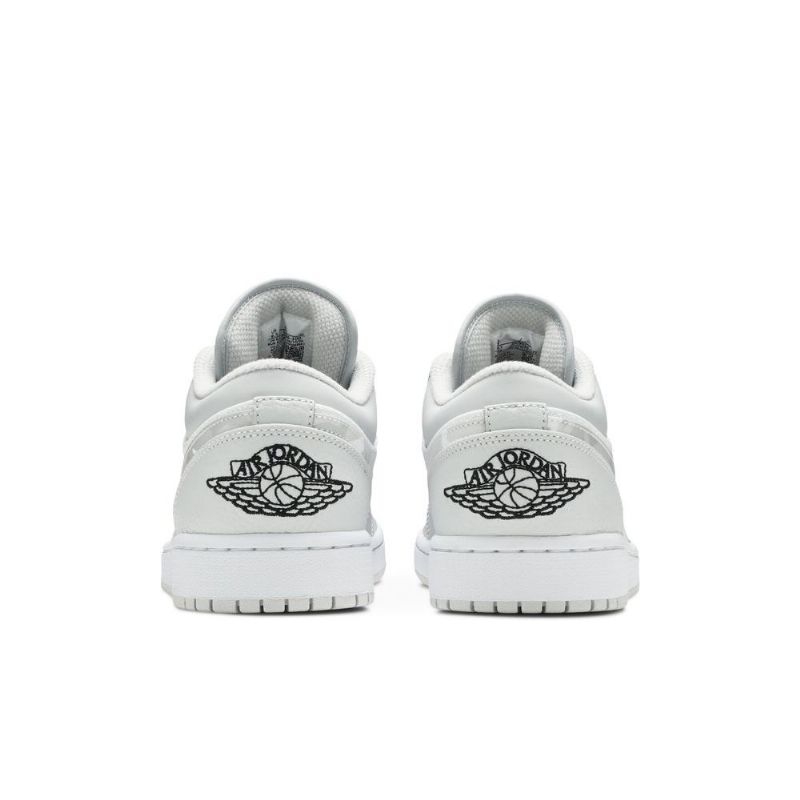Air Jordan 1 Lav Hvit Grå Herresko