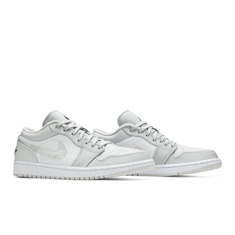Air Jordan 1 Lav Hvit Grå Herresko