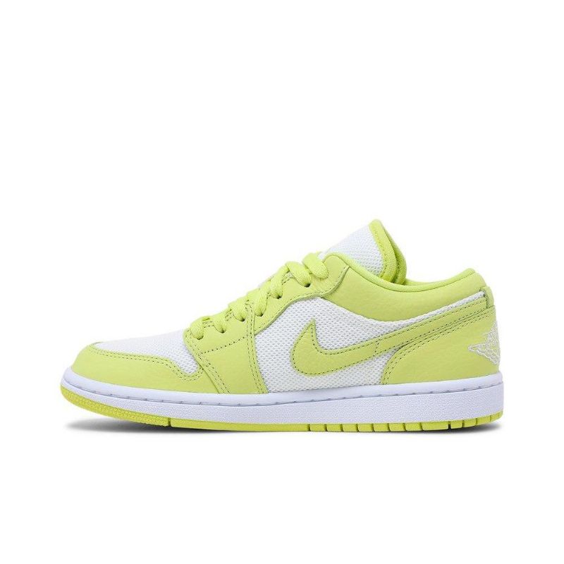 Air Jordan 1 Lav Hvit Grønn Damesko