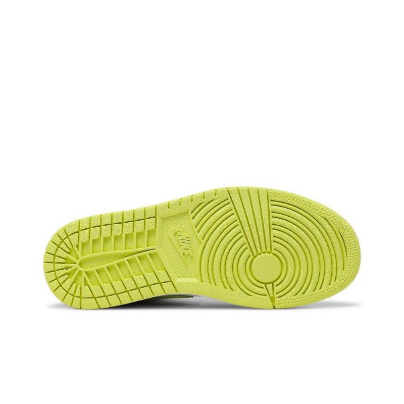 Air Jordan 1 Lav Hvit Grønn Damesko