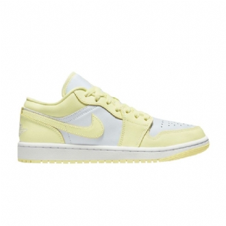 Air Jordan 1 Lav Hvit Gul Damesko