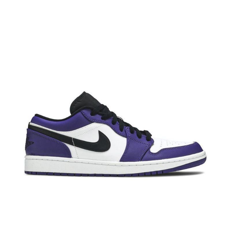 Air Jordan 1 Lav Hvit Lilla Svart Herresko